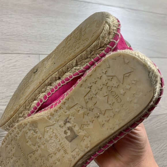 Jimmy Choo Pink Suede Espadrille Flats - Picture 6 of 11